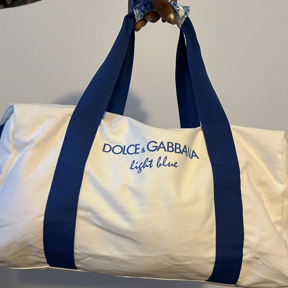EUC Dolce & Gabanna Light Blue Duffle Bag. - Picture 1 of 6